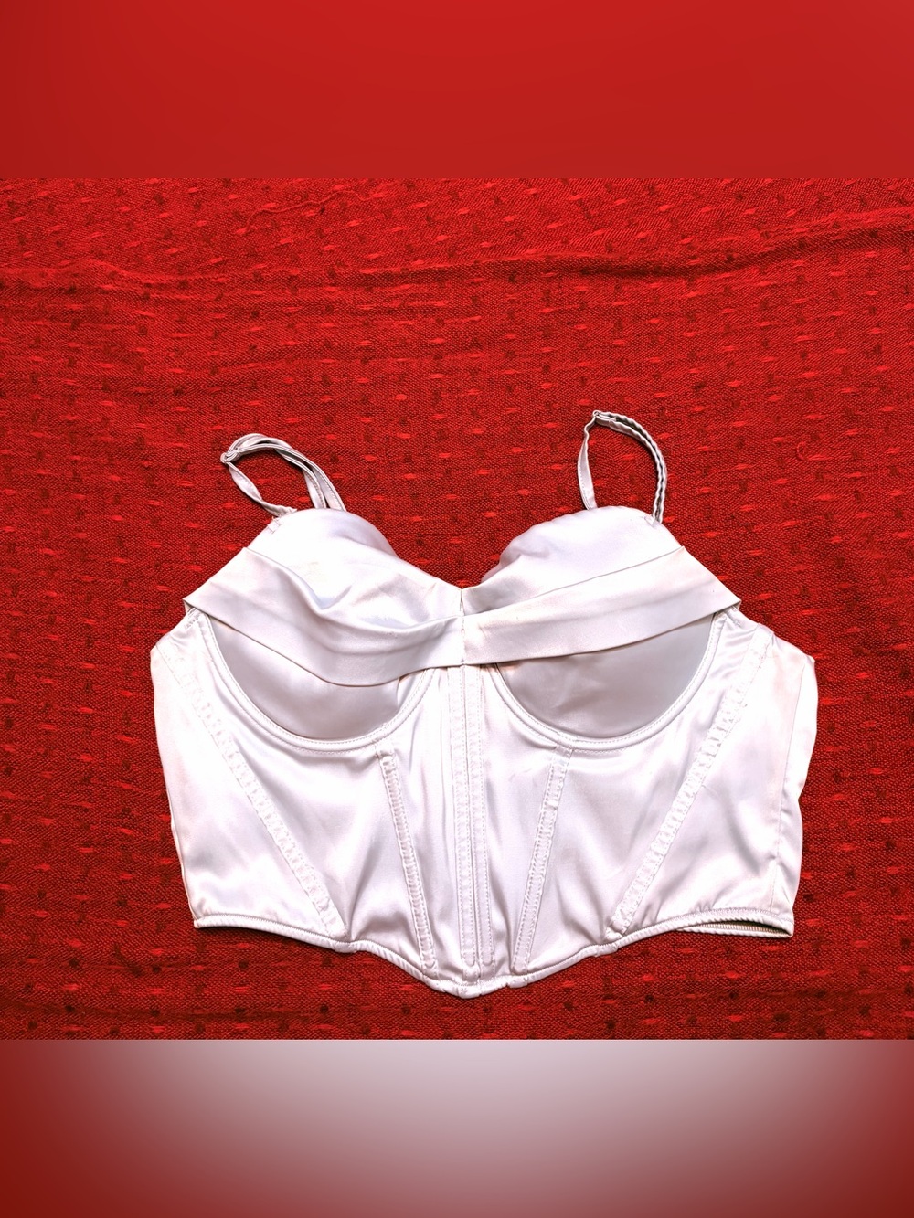 White Bustier Lingerie Top - Women Intimates